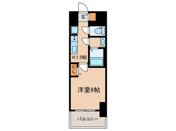 ﾌﾟﾚｻﾝｽTHE大須観音(1302)の物件間取画像